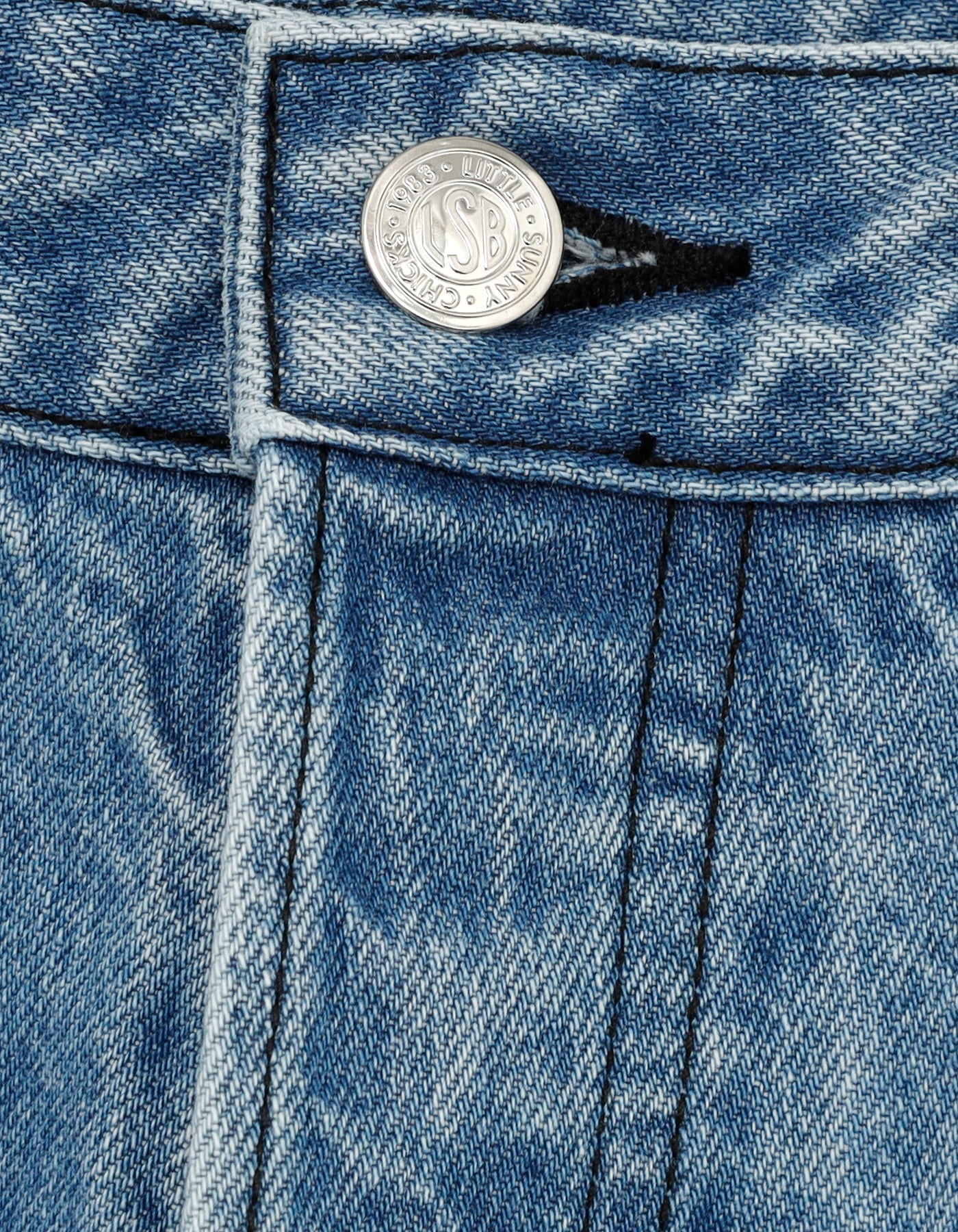 denim big pants / BLUE