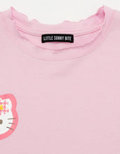 Load image into Gallery viewer, hello kitty x little sunny bite frill long tee / PINK