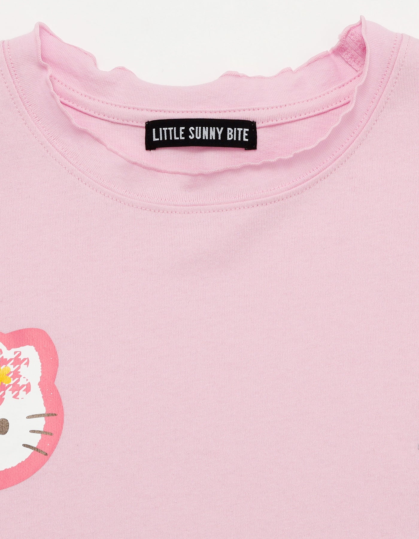hello kitty x little sunny bite frill long tee / PINK