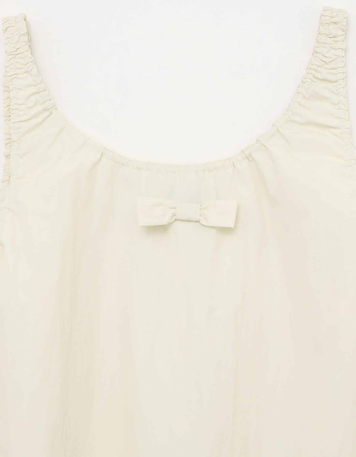 nylon mini dress / WHITE