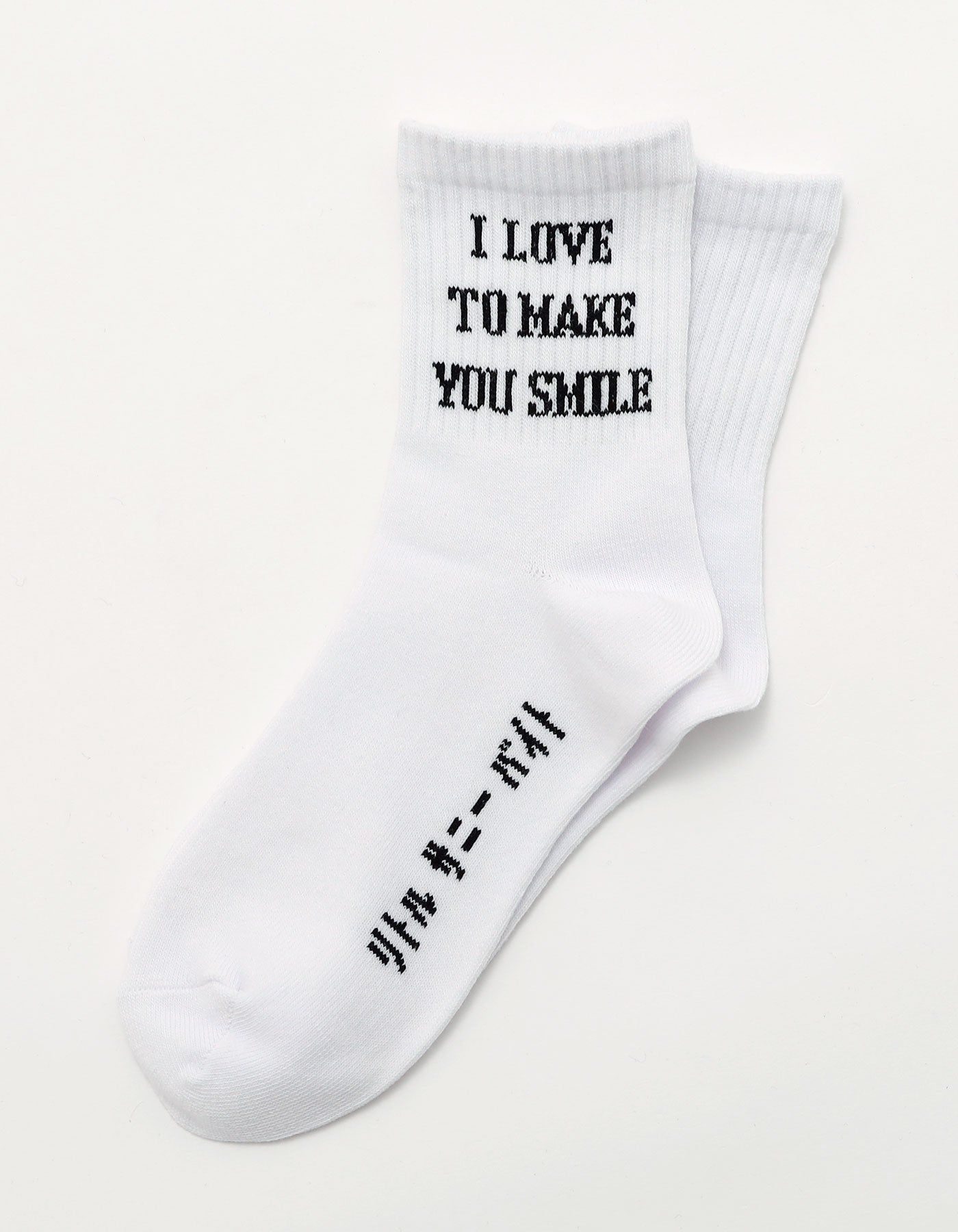 message socks / WHITE