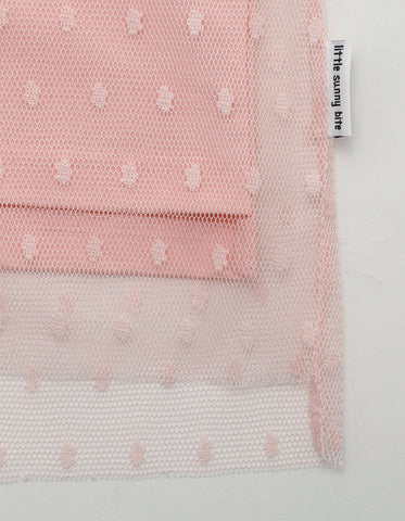 fake layered tulle long tee / PINK