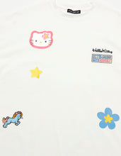 Load image into Gallery viewer, hello kitty x little sunny bite frill long tee / WHITE