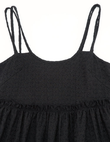 star long dress / BLACK