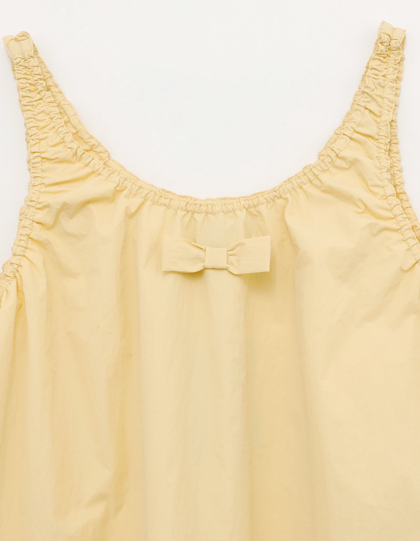 nylon mini dress / YELLOW