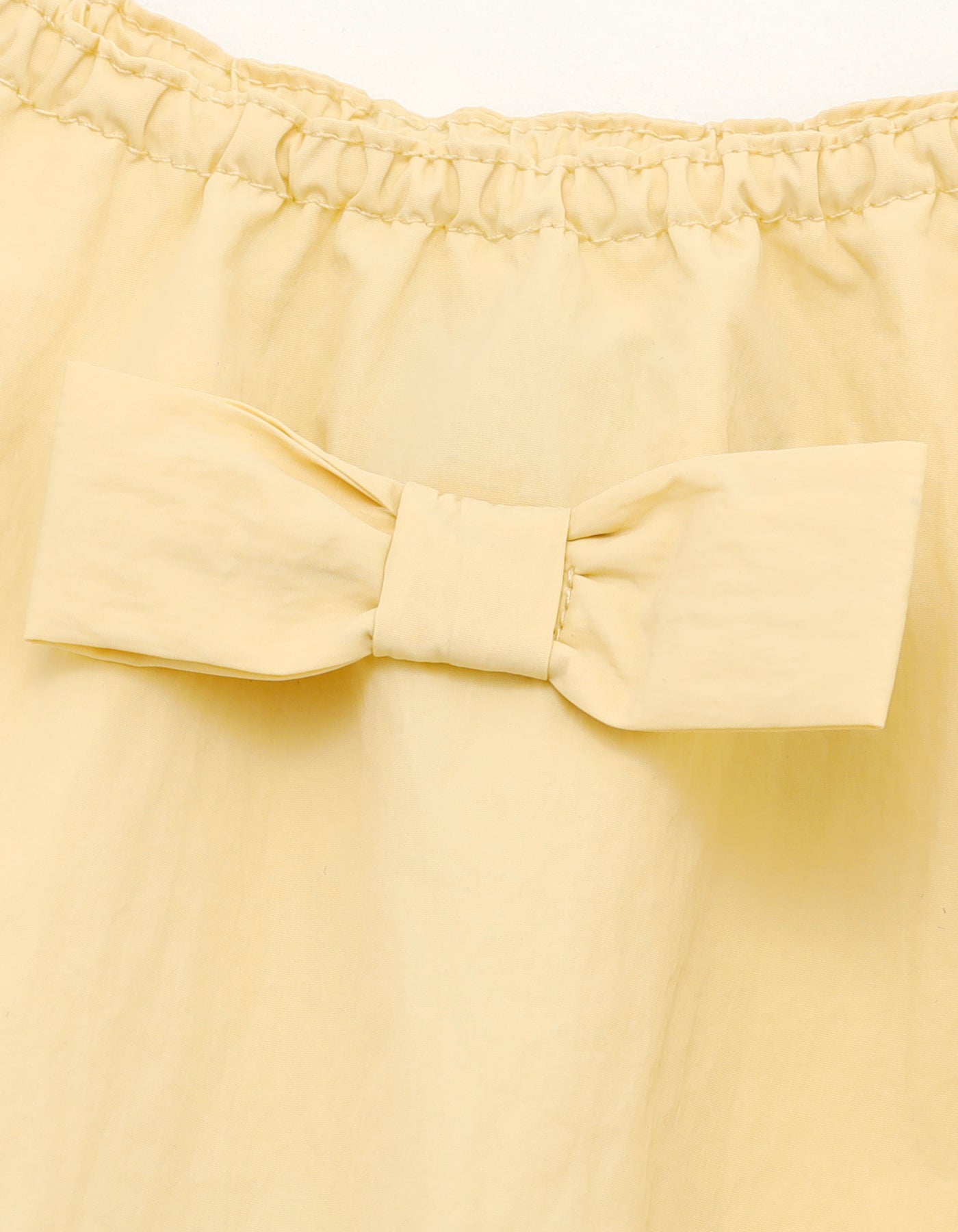 nylon mini dress / YELLOW