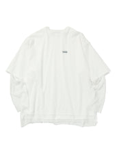 Load image into Gallery viewer, fake layered tulle long tee / WHITE