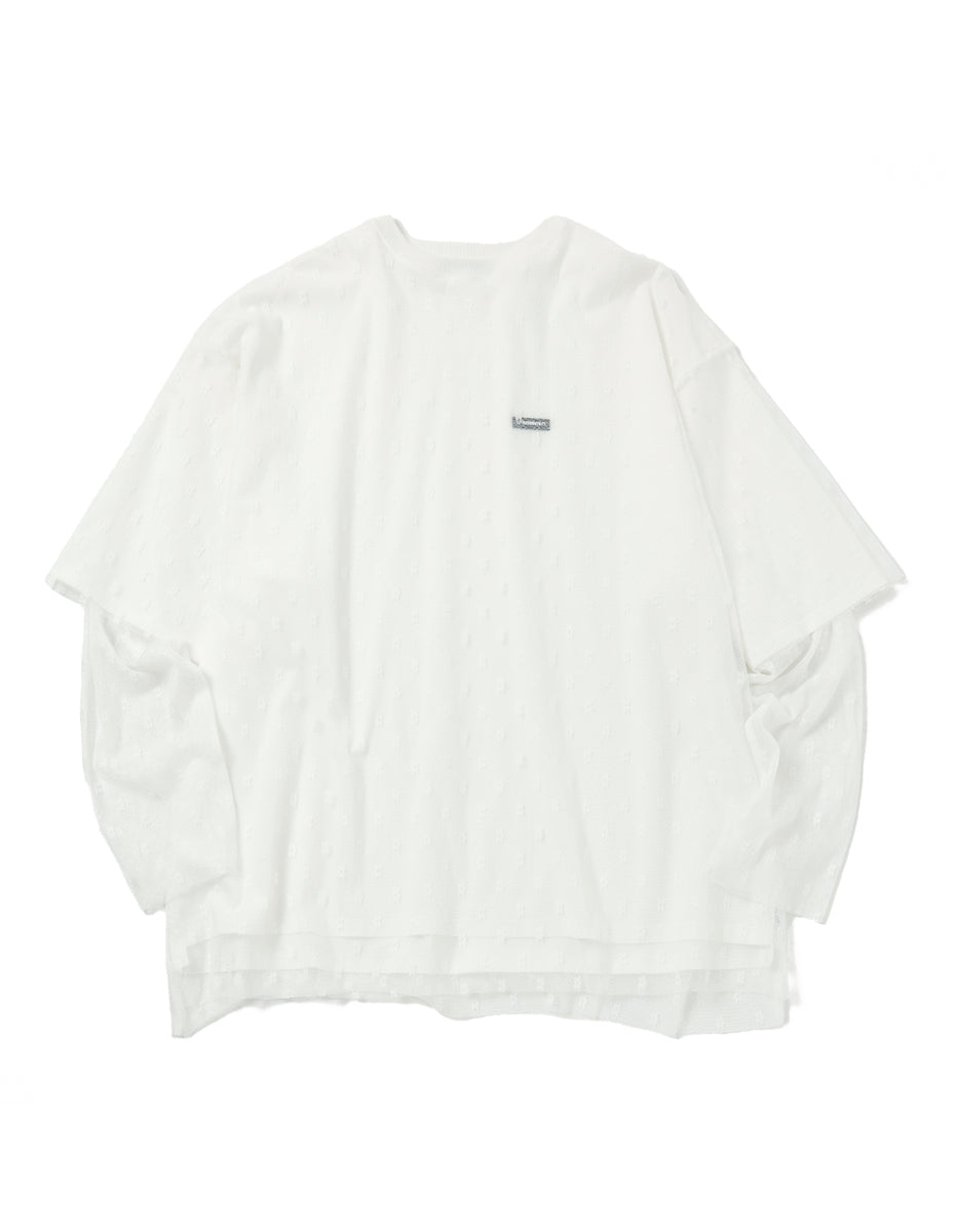 tシャツ /little sunny bite/fake layered tulle long tee レディース Little sunny bite tシャツ 「little bite」fake layered tulle