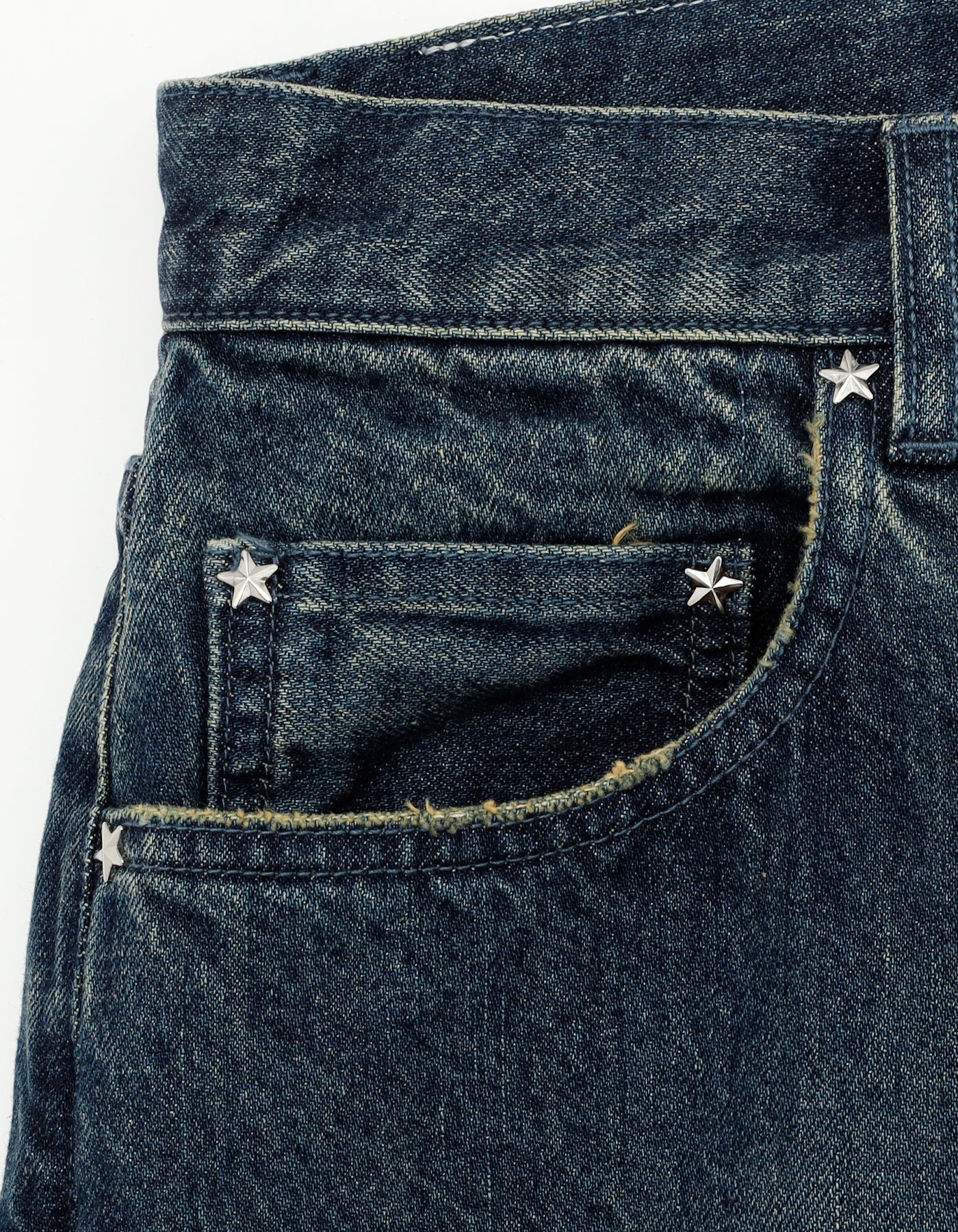 denim big pants / INDIGO
