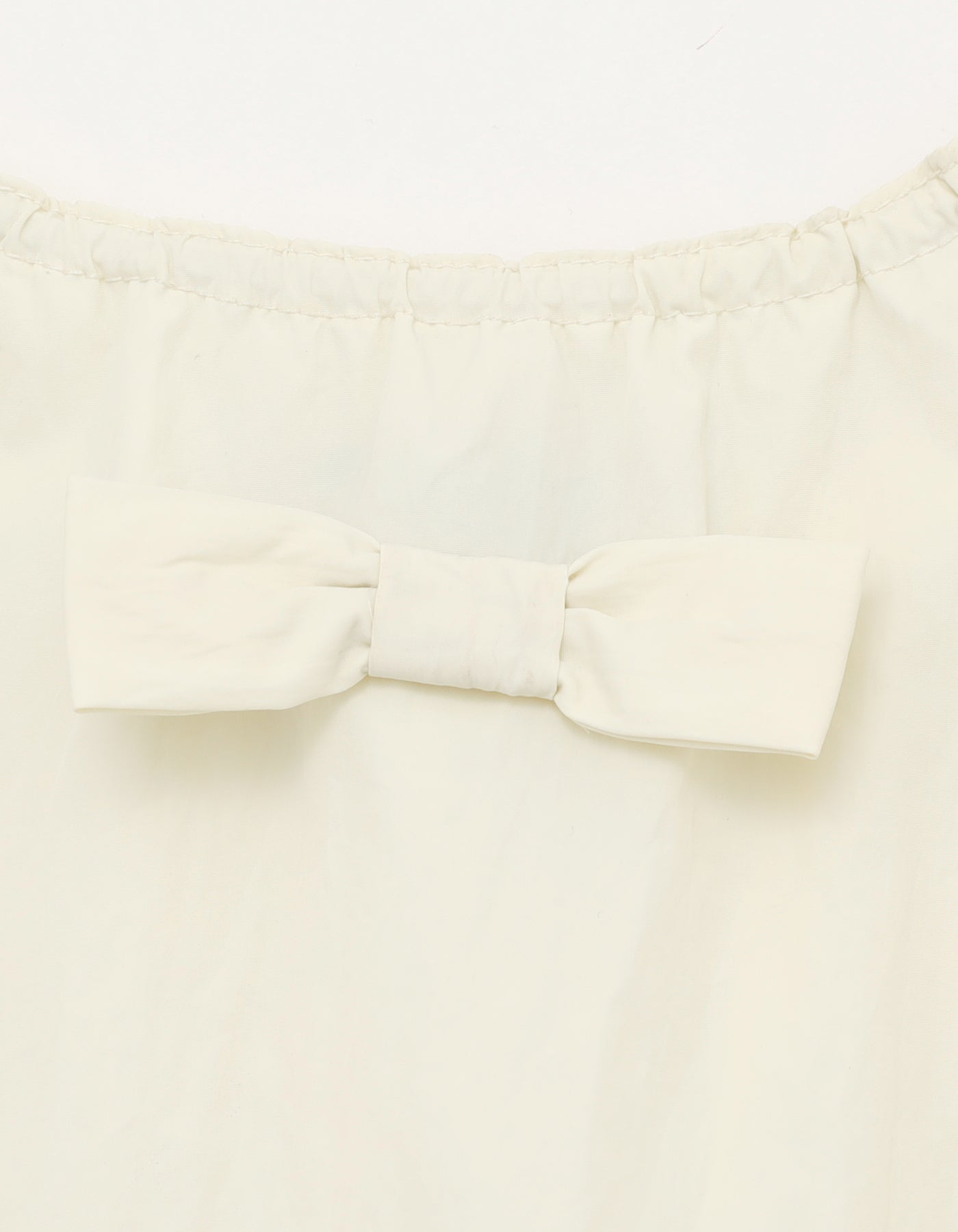 nylon mini dress / WHITE