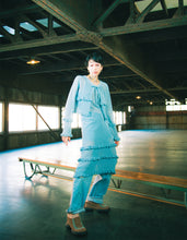 Load image into Gallery viewer, knit cardigan / BLUE