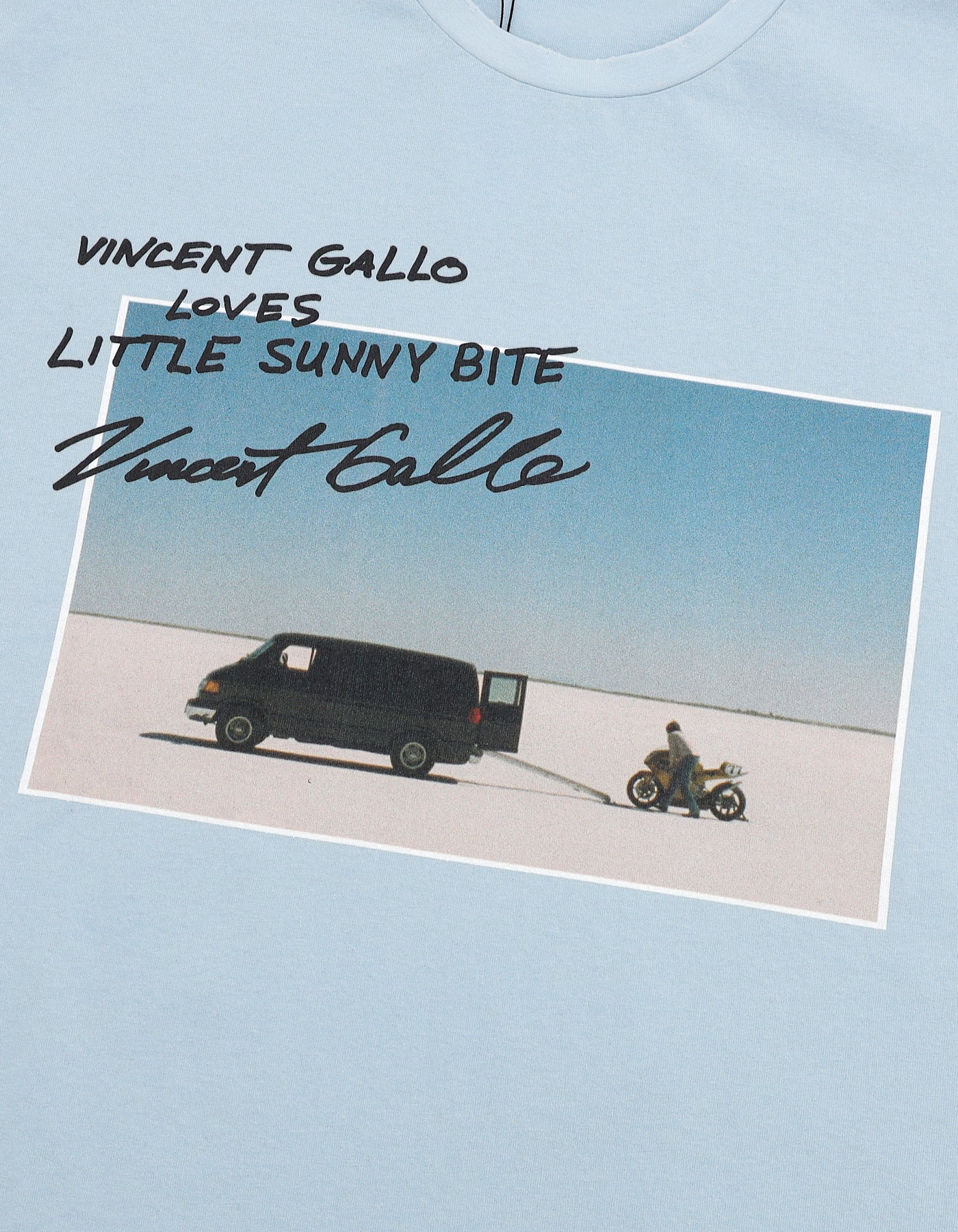 Vincent Gallo x little sunny bite photo tee / BLUE