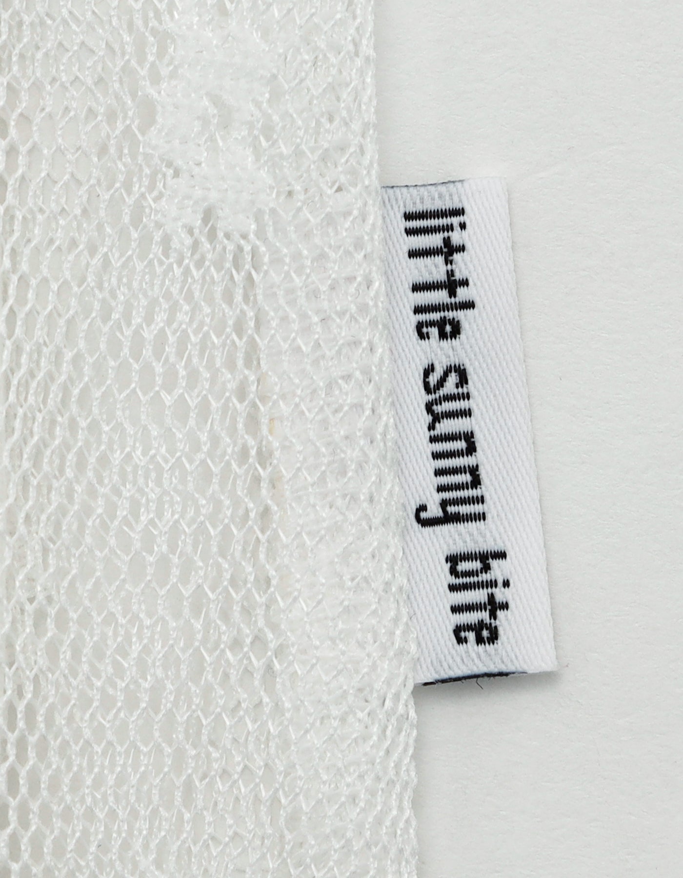 fake layered tulle long tee / WHITE