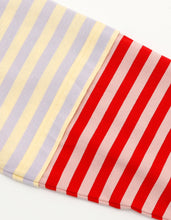 Load image into Gallery viewer, crazy stripe fake layered long tee / YELLOWxPURPLE