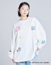Load image into Gallery viewer, hello kitty x little sunny bite frill long tee / WHITE