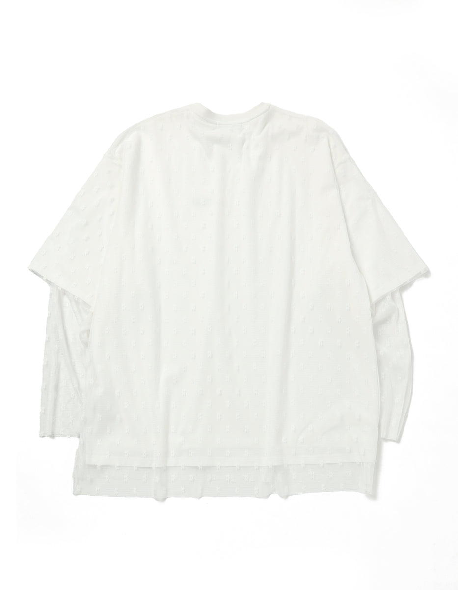 tシャツ /little sunny bite/fake layered tulle long tee レディース little sunny bite (リトルサニーバイト)fake layered tulle