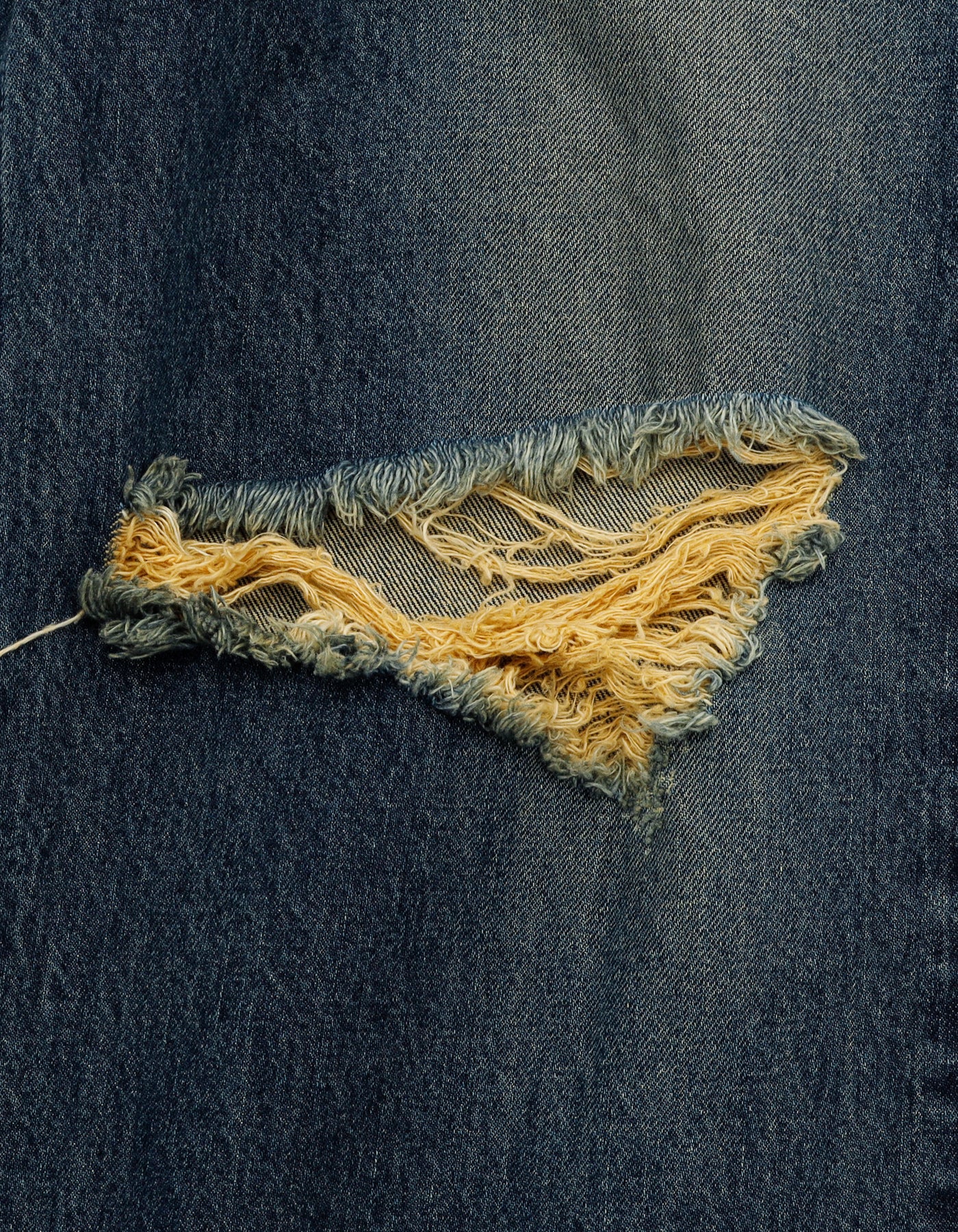 denim big pants / INDIGO