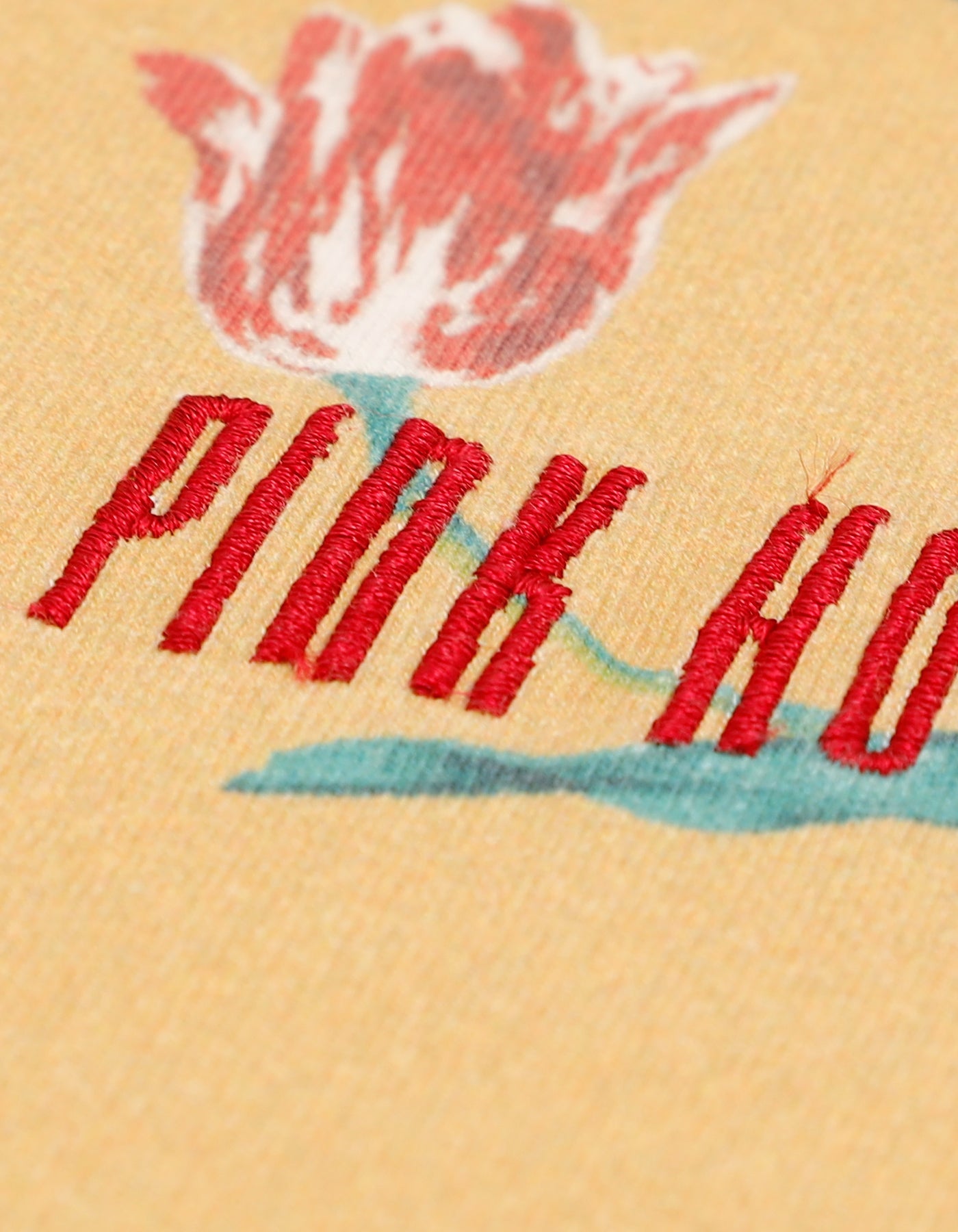 little sunny bite と pink house tulip print long dress / YELLOW