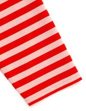 Load image into Gallery viewer, crazy stripe fake layered long tee / YELLOWxPURPLE