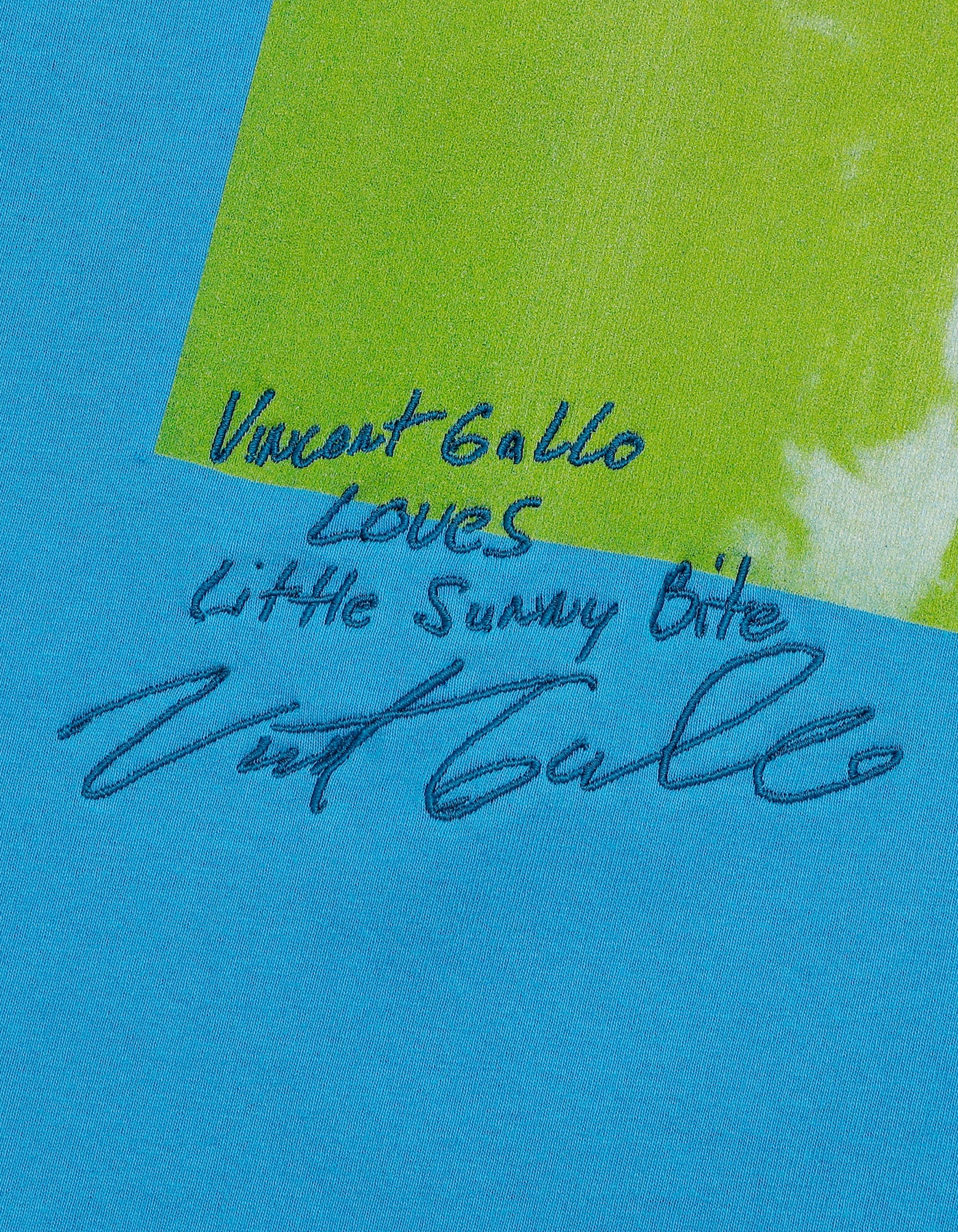 Vincent Gallo x little sunny bite photo big tee / BLUE