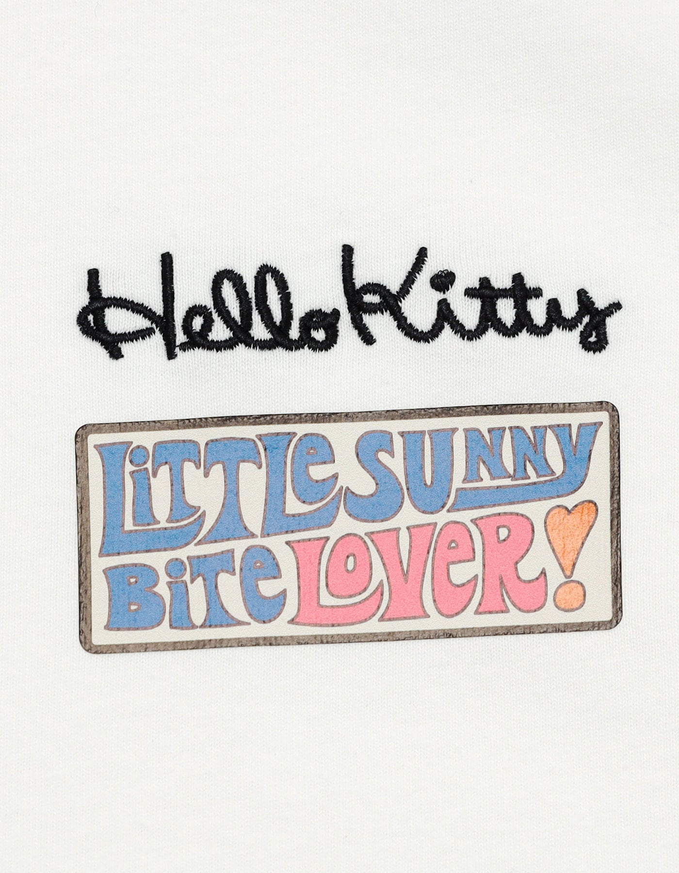 hello kitty x little sunny bite frill long tee / WHITE