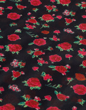 Load image into Gallery viewer, rose tull long tank top / BLACK