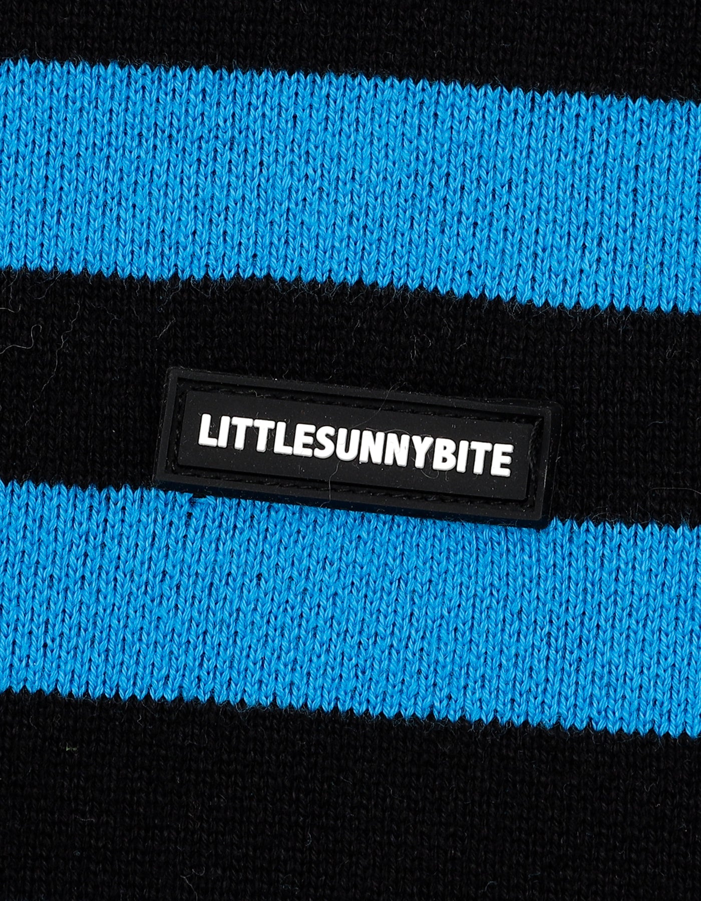 stripe knit top / BLUE×BLACK