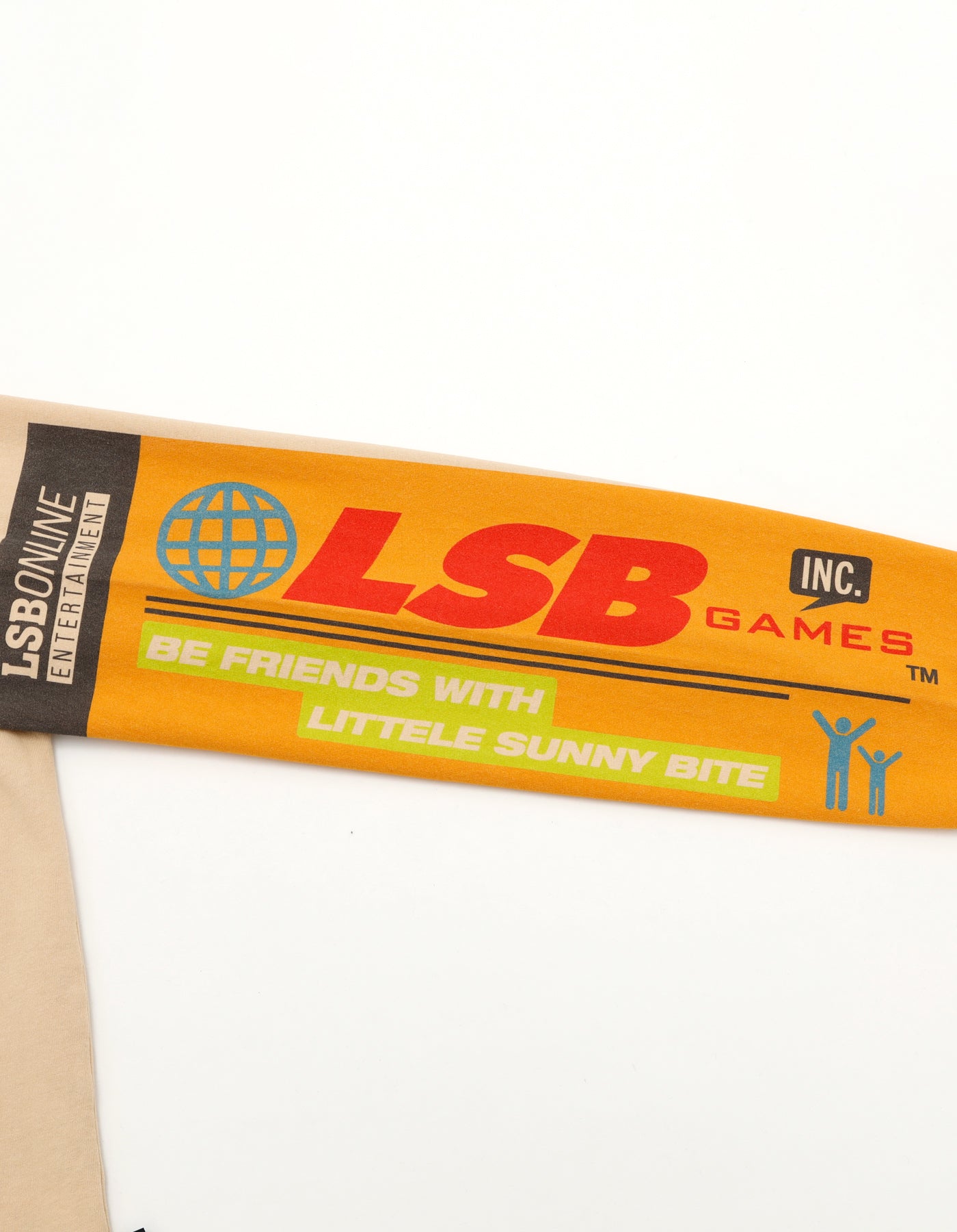 mushroom graphic long tee / BEIGE