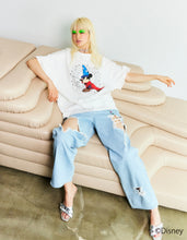 Load image into Gallery viewer, little sunny bite Disney collection / fantasia mickey mouse big tee / WHITE