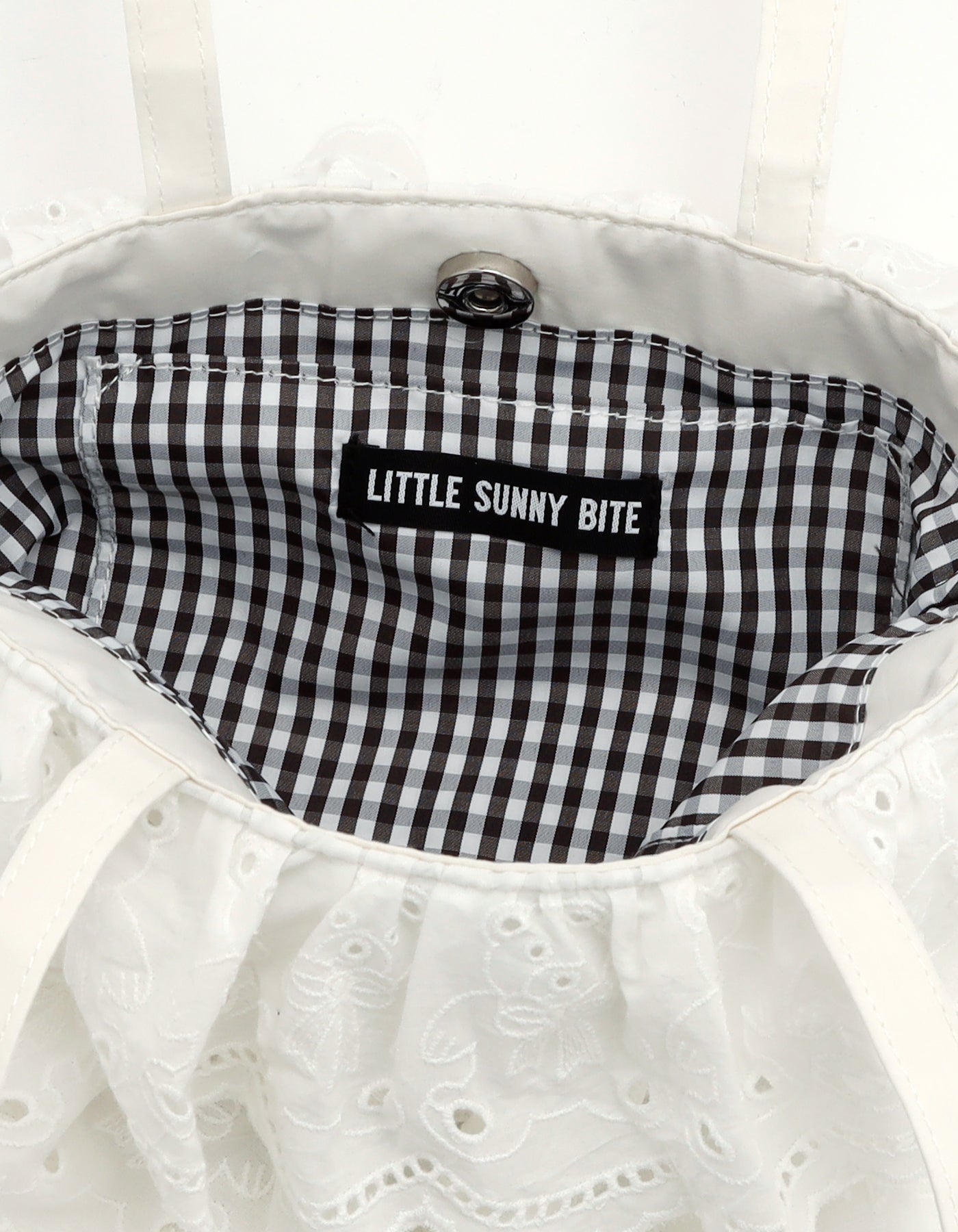 bear lace bag / WHITE