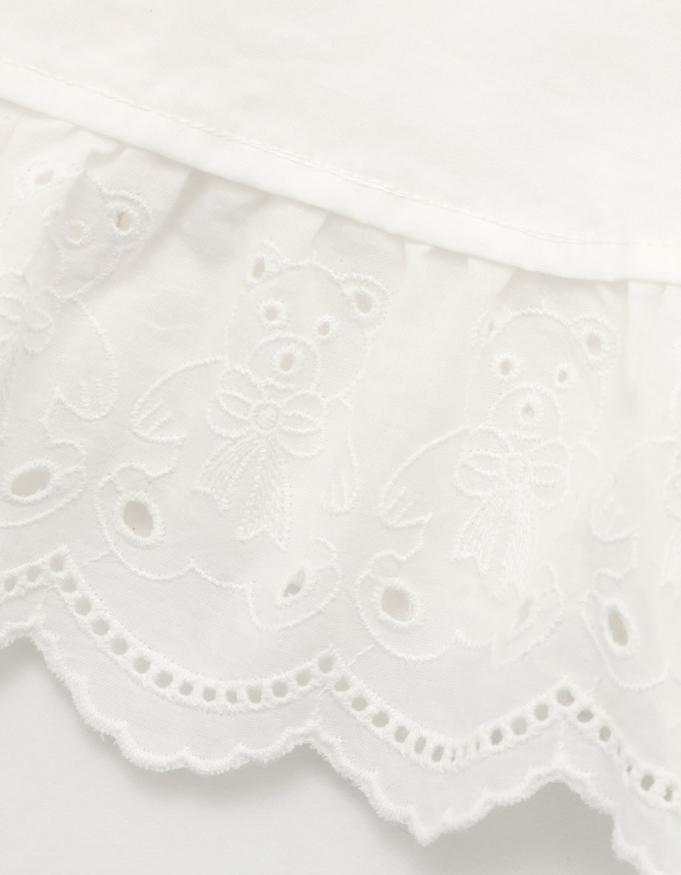 bear lace dress / WHITE