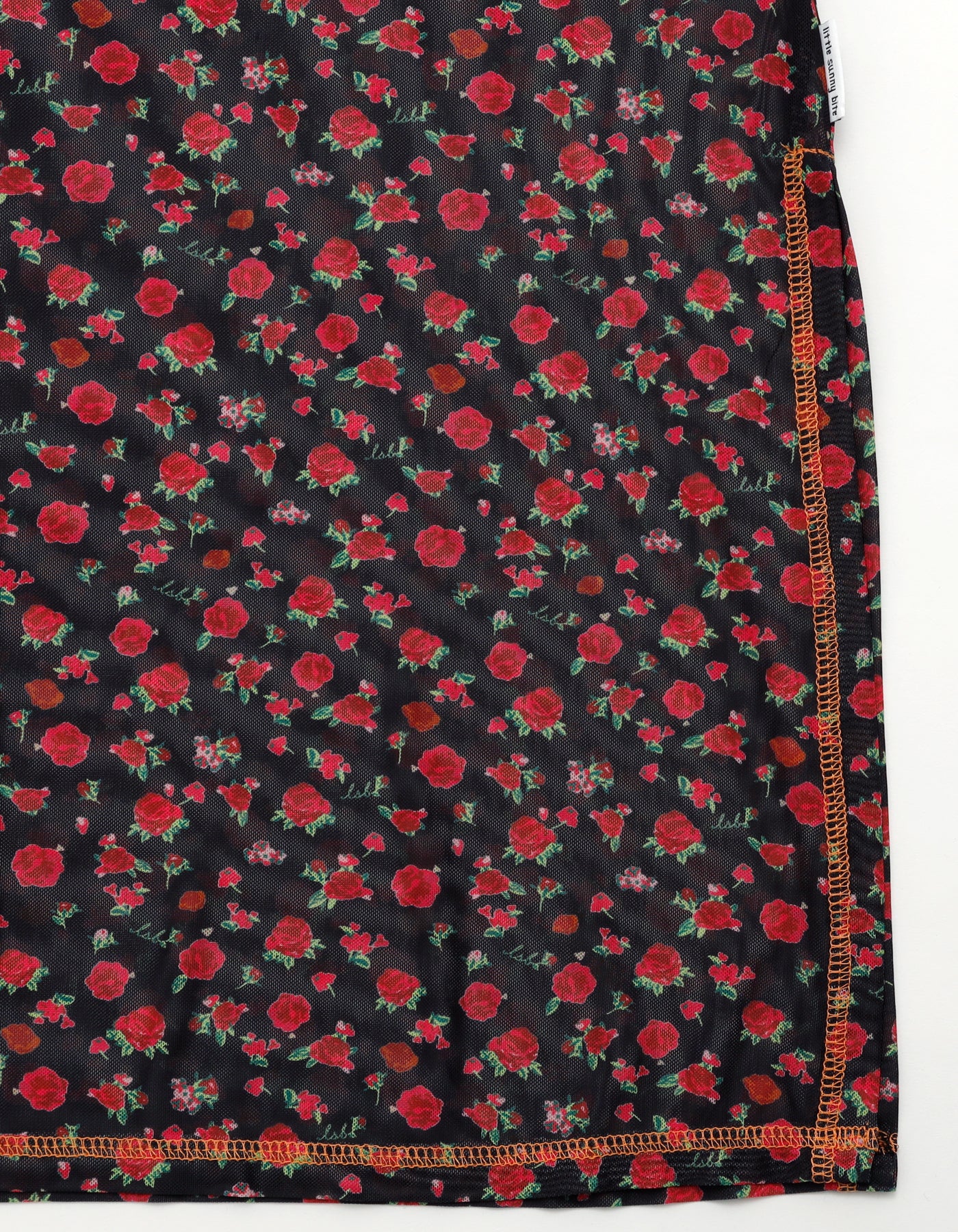 rose tull long tank top / BLACK