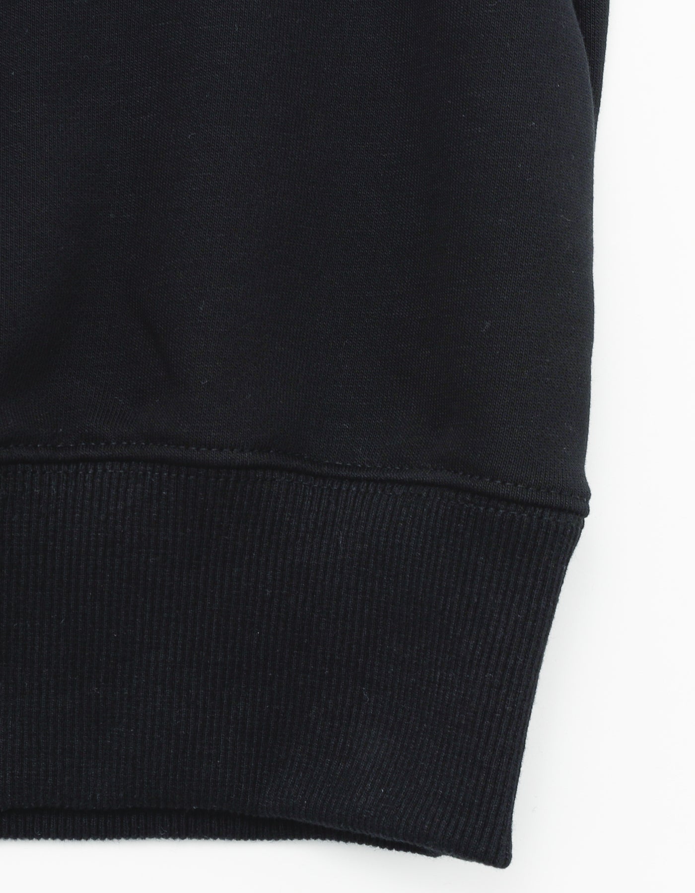 logo sweat top / BLACK