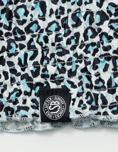 Load image into Gallery viewer, leopard shirring pants / BLUE