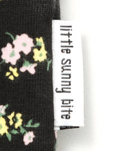 Load image into Gallery viewer, evangelion x little sunny bite floral fake layered long tee / BLACK