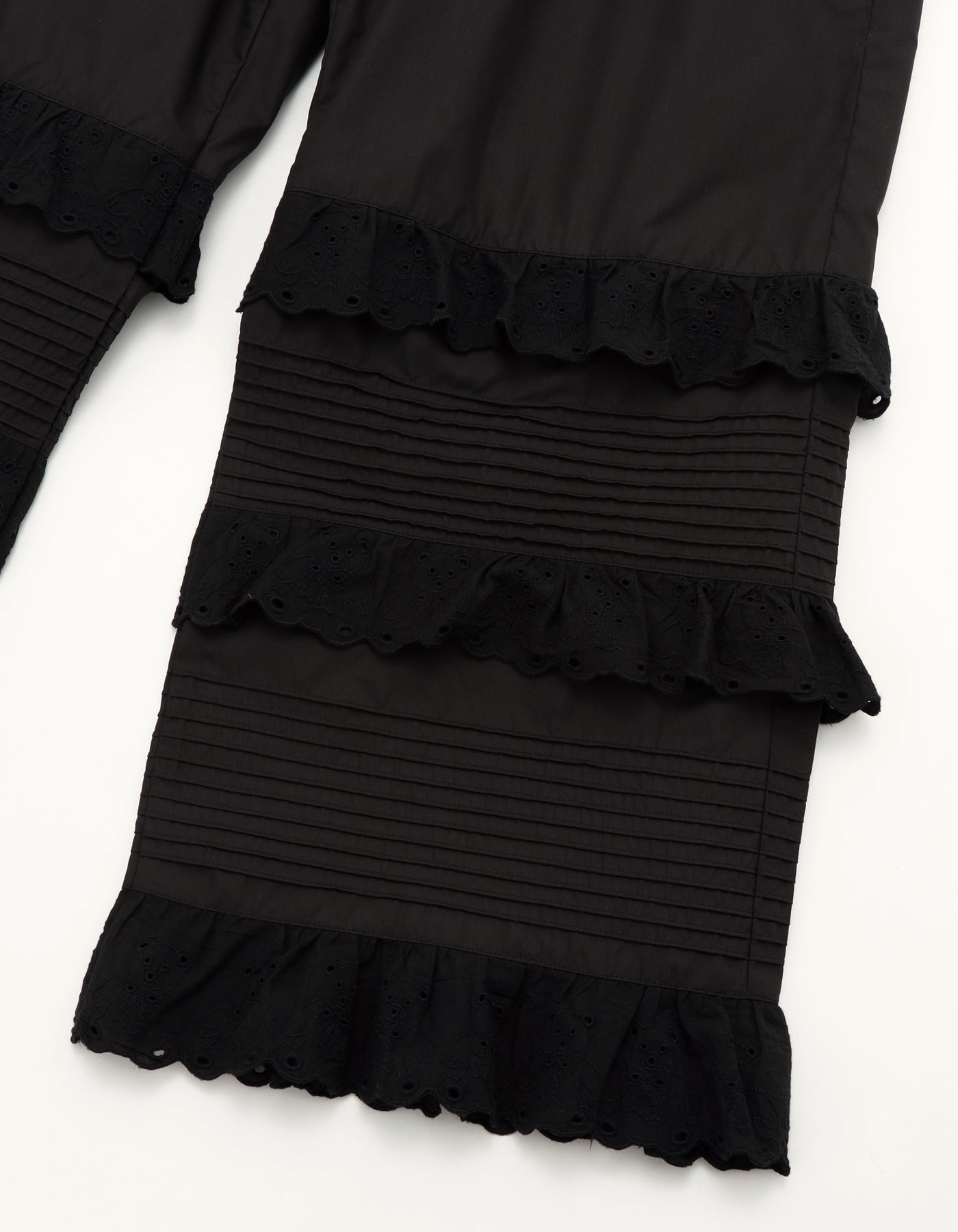 bear lace pants / BLACK