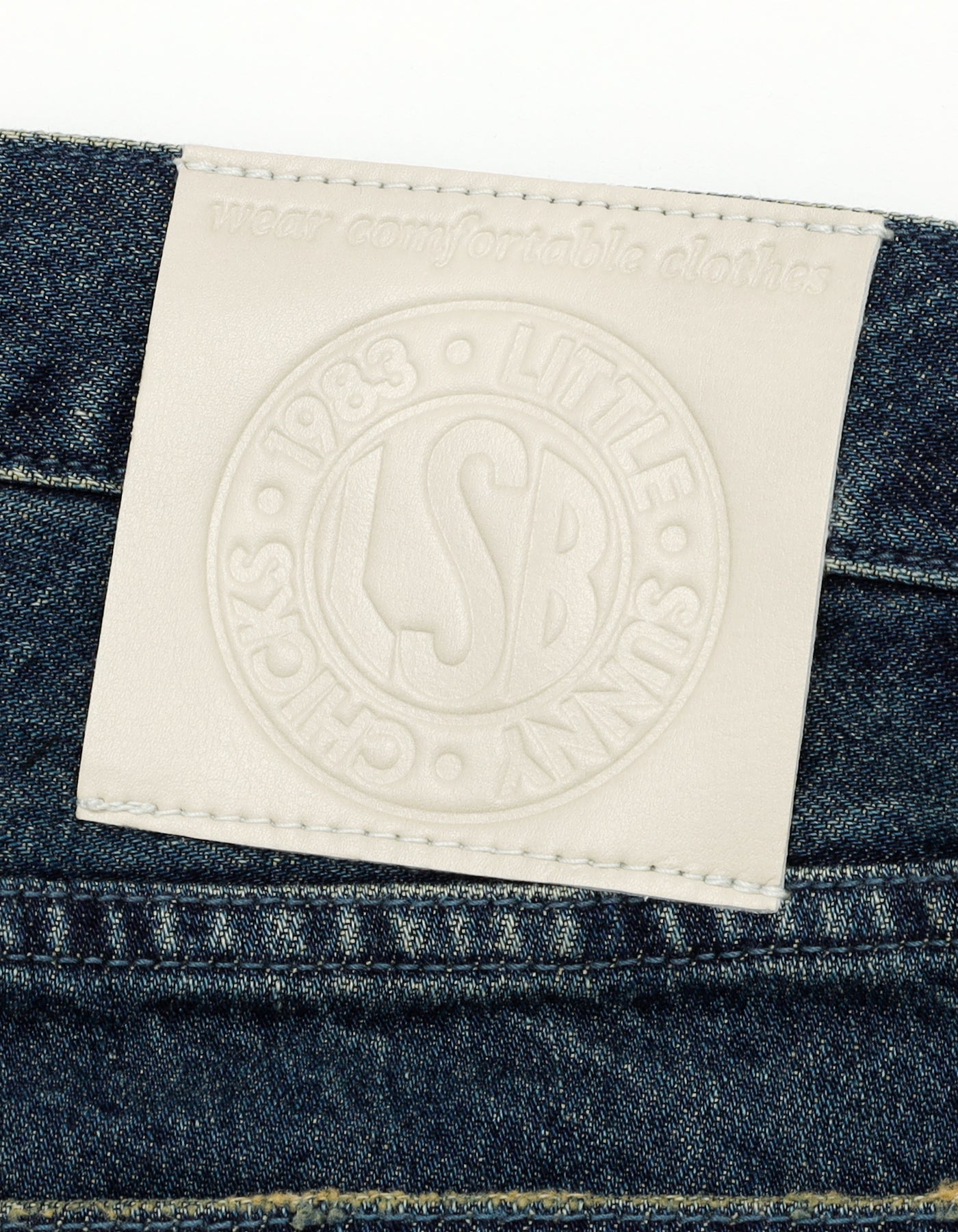 denim big pants / INDIGO