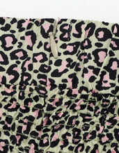 Load image into Gallery viewer, leopard shirring pants / IVORY