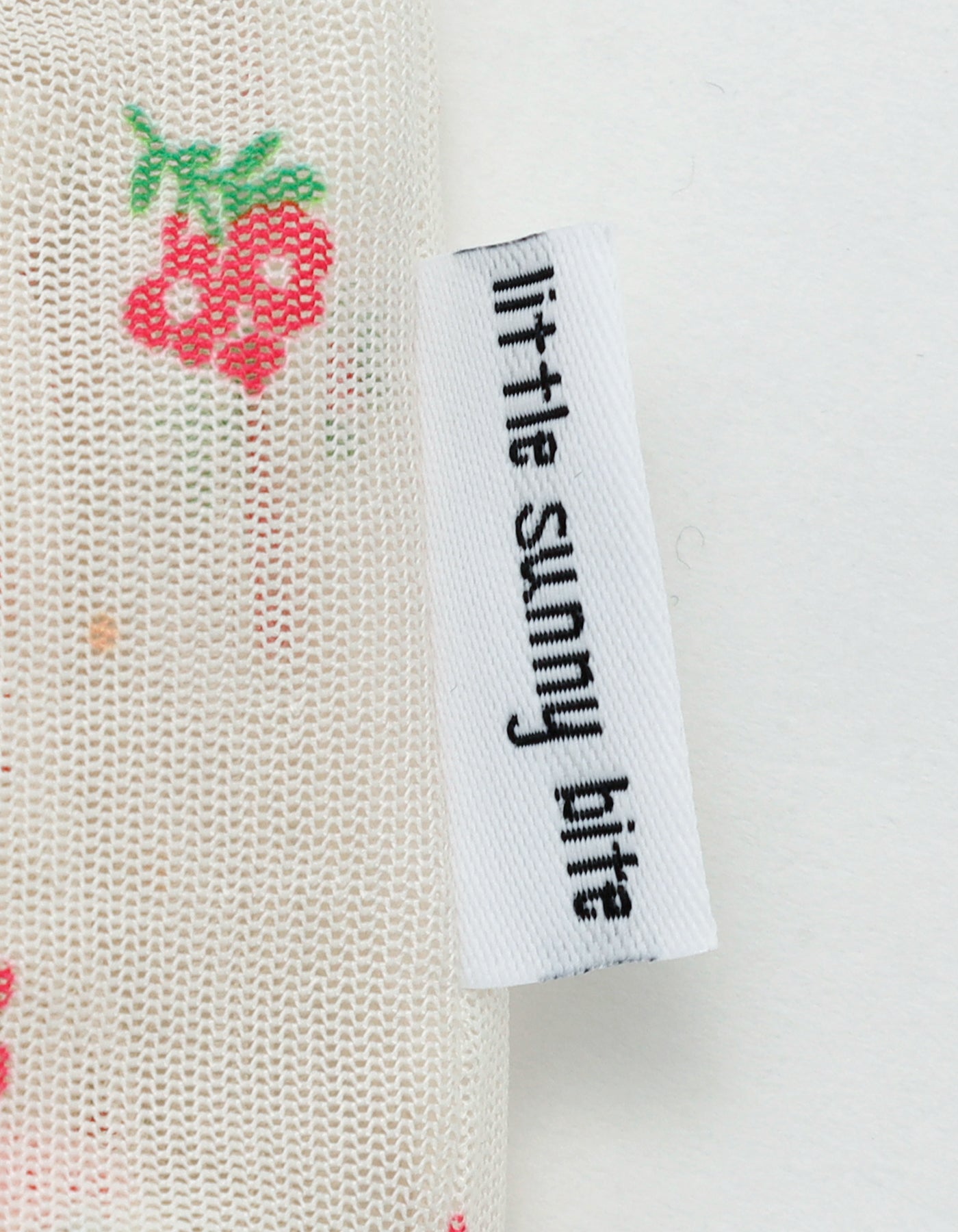 original floral tulle dress / WHITE