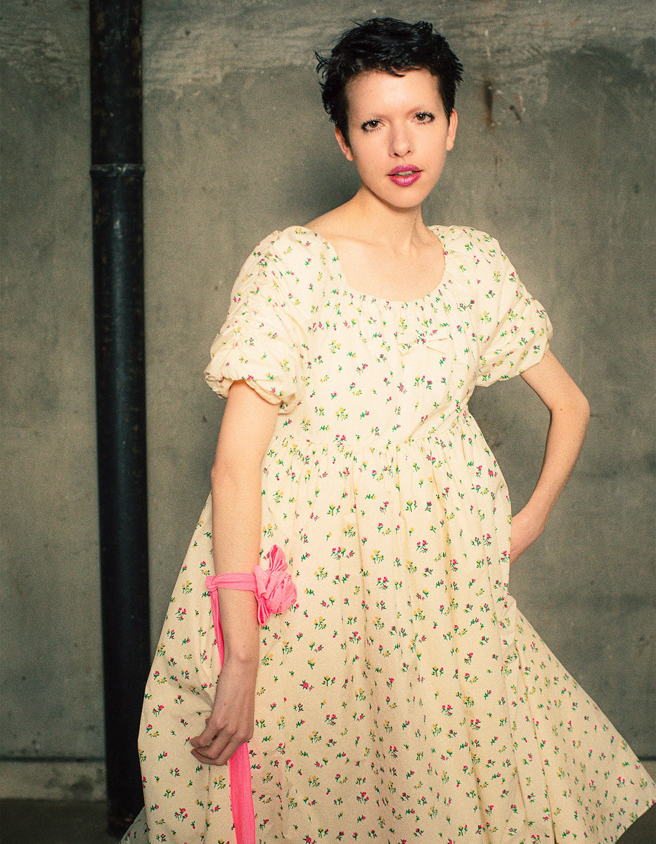 little sunny bite (リトルサニーバイト)rose print long dress