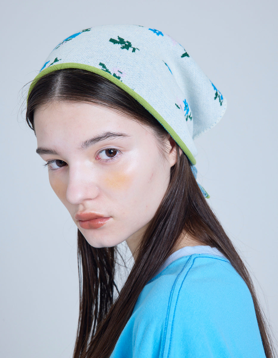 little sunny bite (リトルサニーバイト) knit scarf / FLOWER little sunny bite