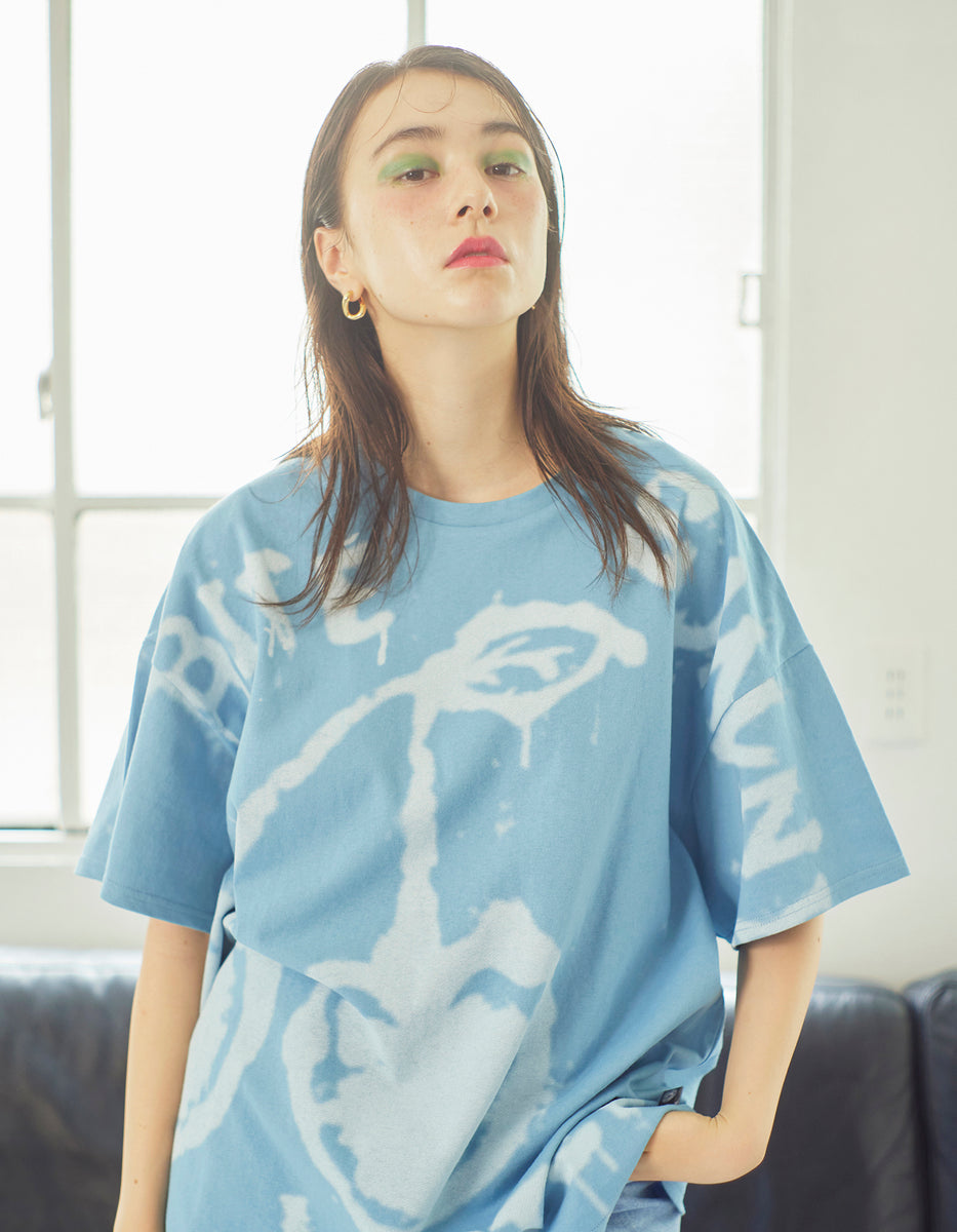 little sunny bite (リトルサニーバイト)cherry doodle big tee / BLUE