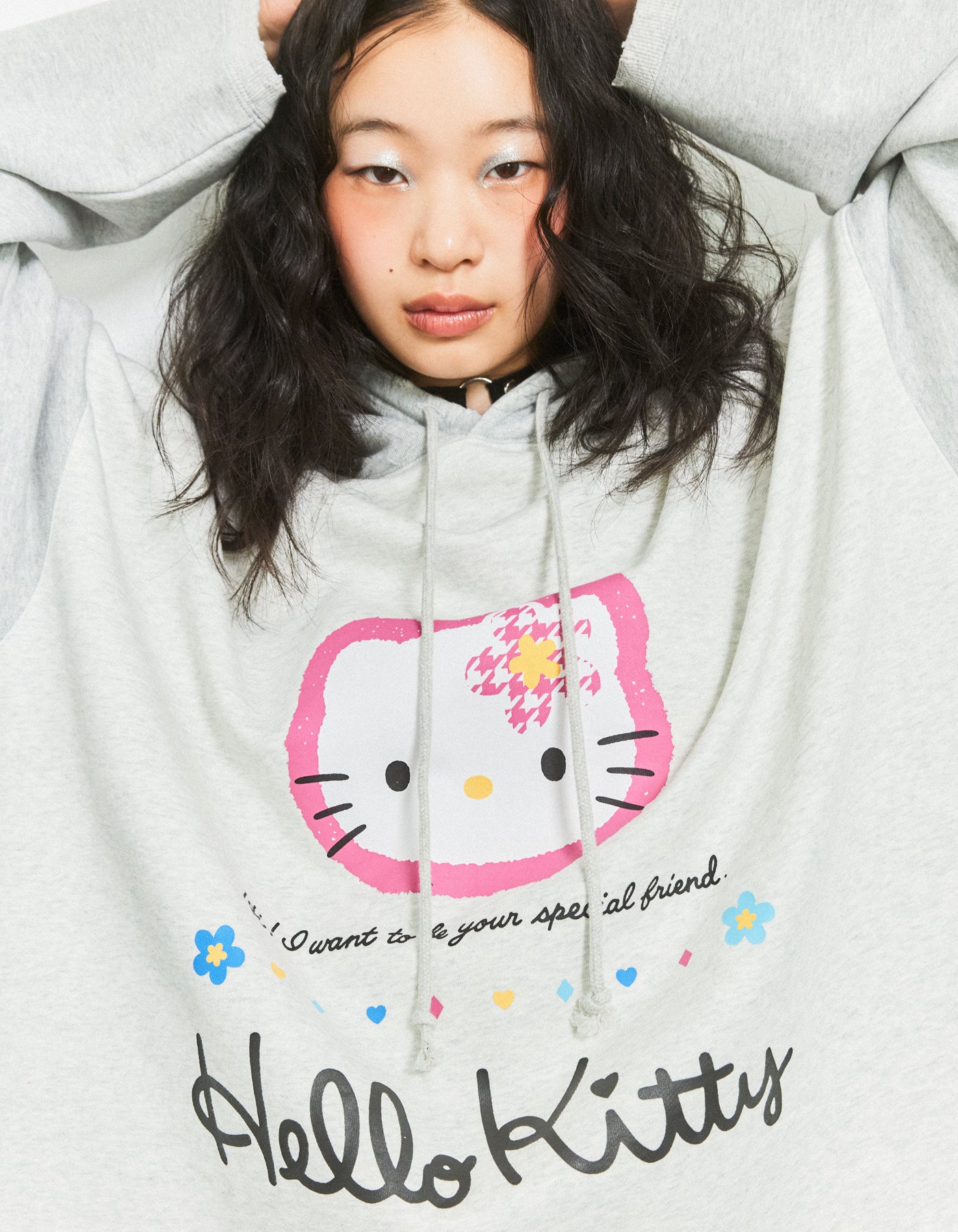 hello kitty x little sunny bite hoodie / GRAY
