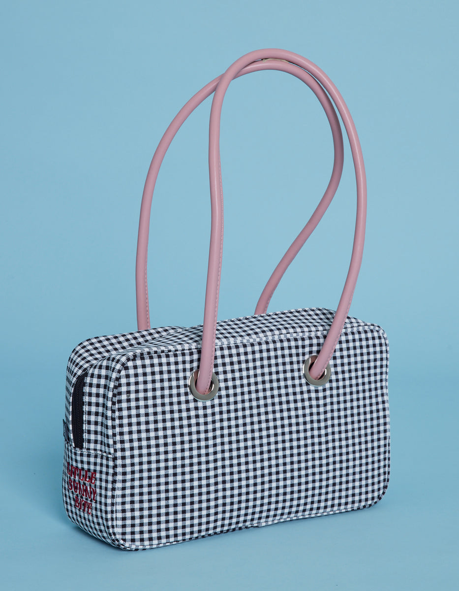 little sunny bite (リトルサニーバイト)Girly checker bag / BLACK