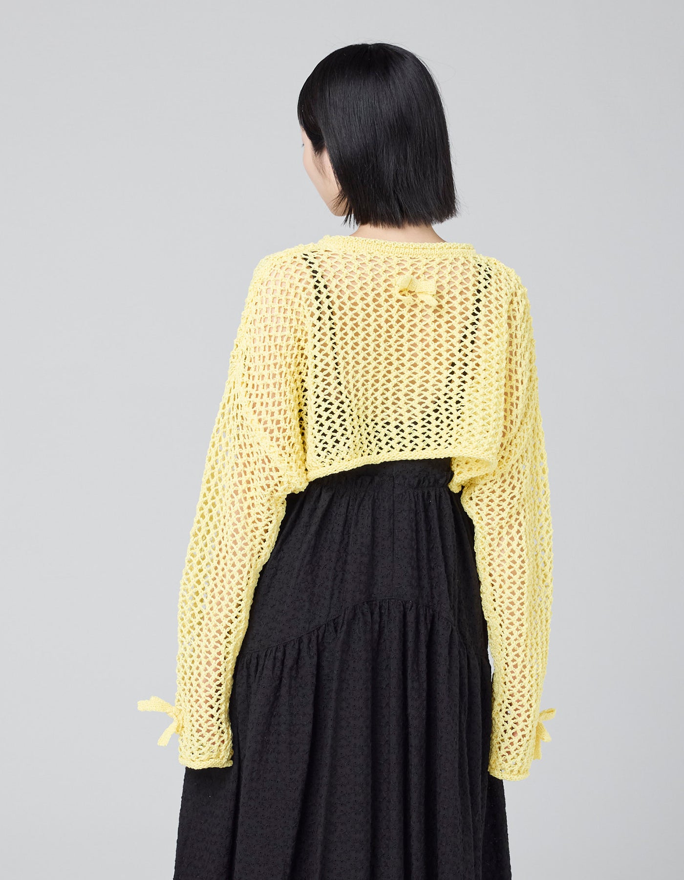 little sunny bite (リトルサニーバイト)Ribbon Short Knit Top