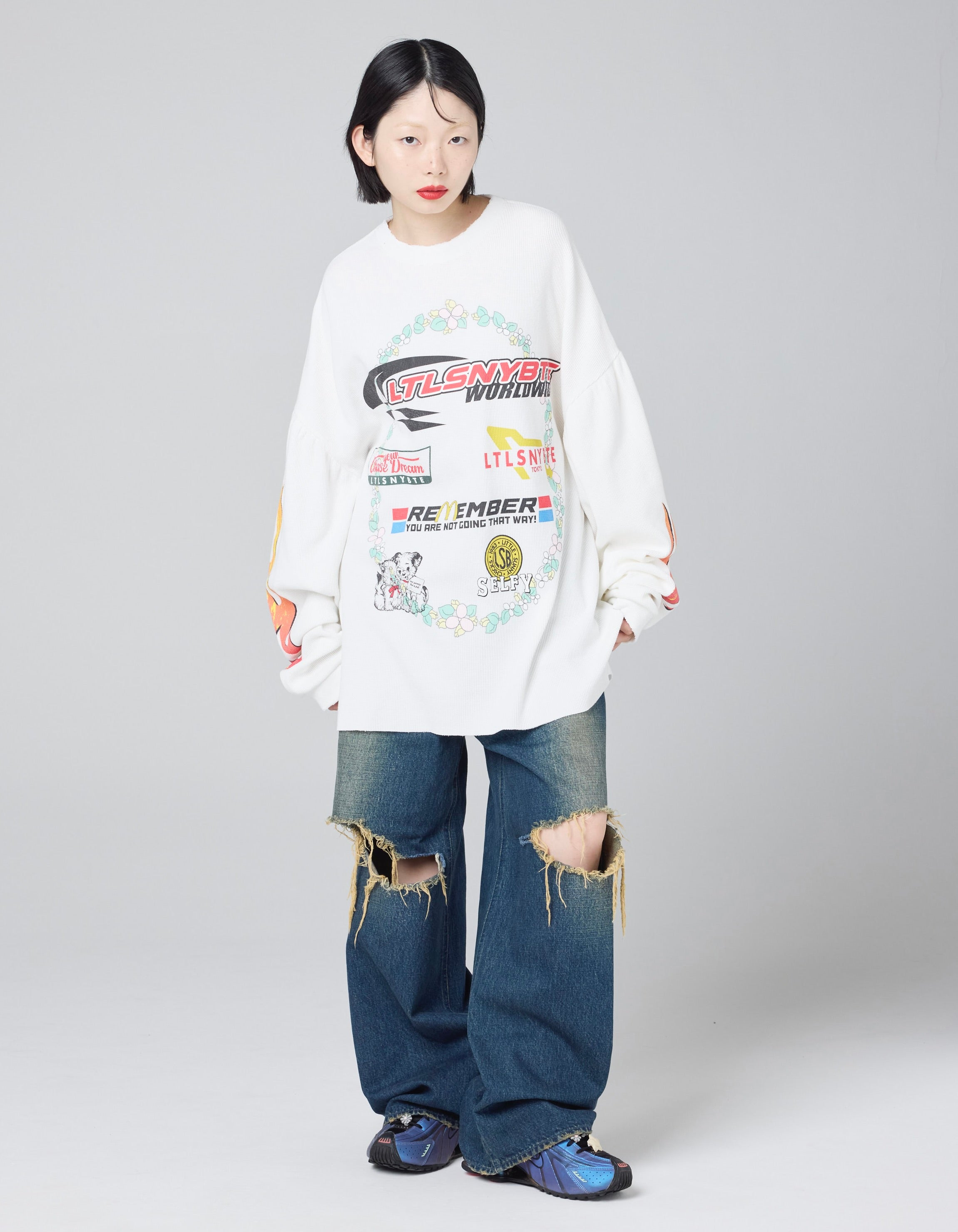 little sunny bite (リトルサニーバイト) sponsor thermal long tee
