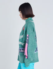 画像をギャラリービューアに読み込む, sponser knit top / GREEN