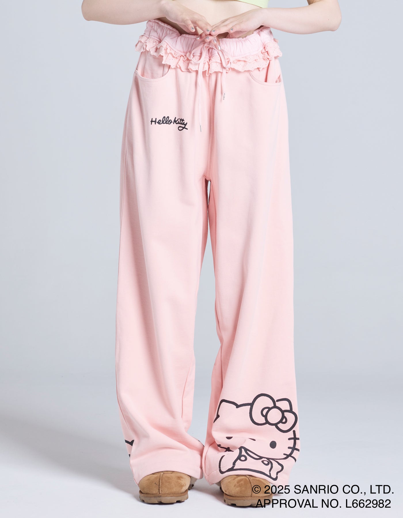 hello kitty x little sunny bite sweat pants / PINK