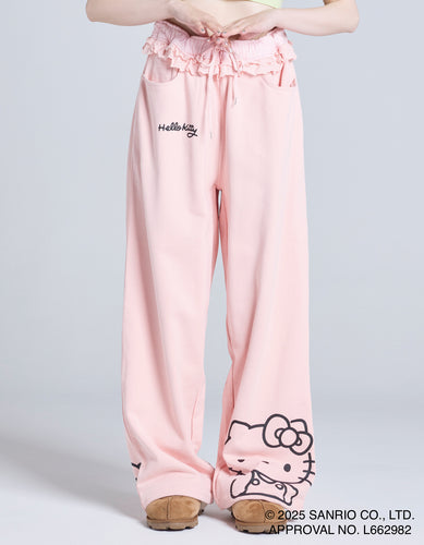 hello kitty x little sunny bite sweat pants / PINK