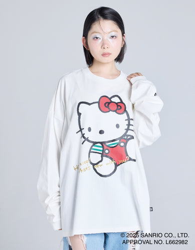 hello kitty x little sunny bite long tee / WHITE
